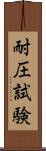 耐圧試験 Scroll