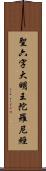 聖六字大明王陀羅尼經 Scroll