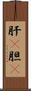 肝(P);胆(P) Scroll