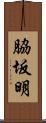 脇坂明 Scroll