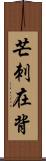 芒刺在背 Scroll