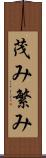 茂み Scroll