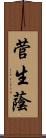 菅生蔭 Scroll
