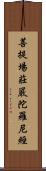 菩提場莊嚴陀羅尼經 Scroll