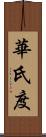 華氏度 Scroll