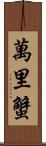 萬里蟹 Scroll