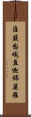 薩簸恕魂直迦鉢婆羅 Scroll
