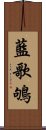 藍歌鴝 Scroll