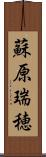 蘇原瑞穂 Scroll