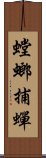 螳螂捕蟬 Scroll
