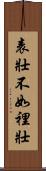 Inner Strength is Better than Outward Appearance Scroll