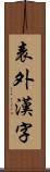 表外漢字 Scroll