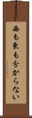 西も東も分からない Scroll
