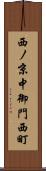西ノ京中御門西町 Scroll