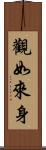 觀如來身 Scroll