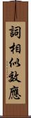 詞相似效應 Scroll