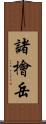 諸檜岳 Scroll