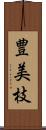 豊美枝 Scroll