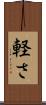 軽さ Scroll