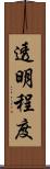 透明程度 Scroll