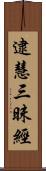 逮慧三昧經 Scroll