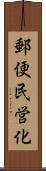 郵便民営化 Scroll