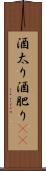 酒太り Scroll