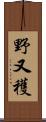 野又穫 Scroll