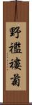 野襤褸菊 Scroll