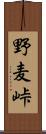 野麦峠 Scroll