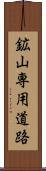 鉱山専用道路 Scroll