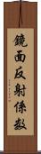 鏡面反射係数 Scroll