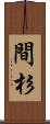 間杉 Scroll