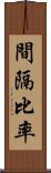 間隔比率 Scroll