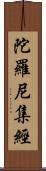 陀羅尼集經 Scroll