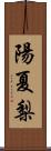 陽夏梨 Scroll