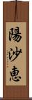 陽沙恵 Scroll