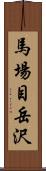 馬場目岳沢 Scroll