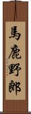 馬鹿野郎 Scroll