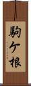 駒ケ根 Scroll