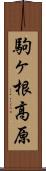 駒ヶ根高原 Scroll