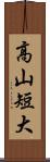 高山短大 Scroll