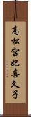 高松宮妃喜久子 Scroll