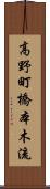 高野町橋本木流 Scroll