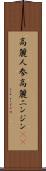 高麗人参 Scroll