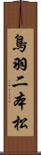 鳥羽二本松 Scroll