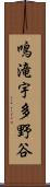 鳴滝宇多野谷 Scroll