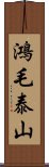 鴻毛泰山 Scroll