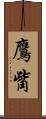 鷹觜 Scroll