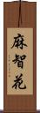 麻智花 Scroll